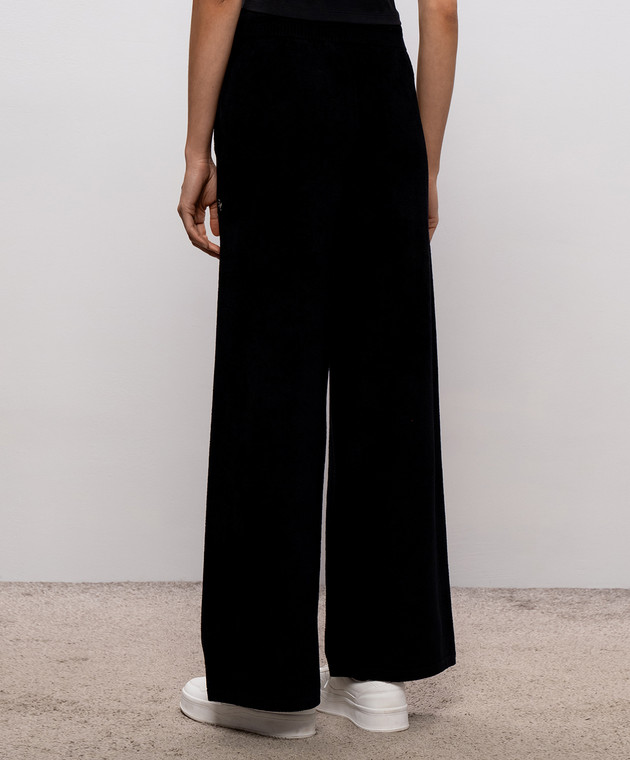 AMIRI Черные спортивные брюки с вышивкой логотипа AW426PA012 изображение 4