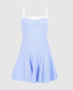 Simkhai Голубое платье мини в полоску 2261260CO