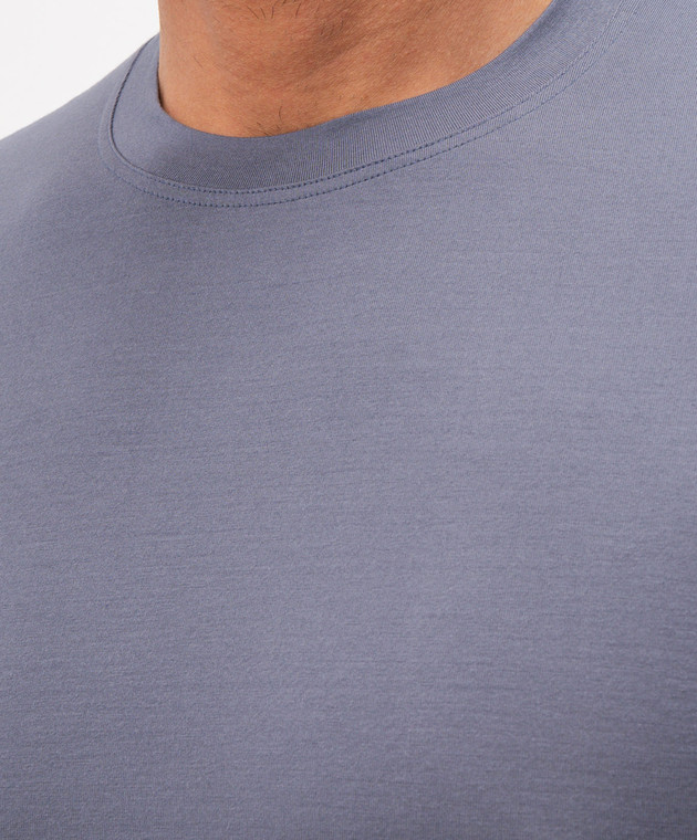 Zimmerli Синяя футболка Pureness 7001341571 изображение 4