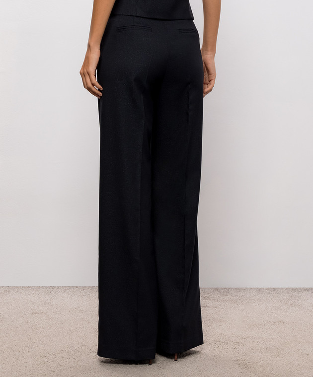 Twinset Темно-синие брюки с люрексом 262TT2531 изображение 4