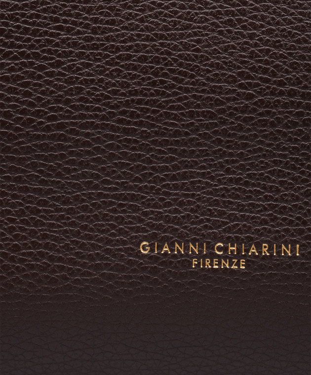 Gianni Chiarini Коричневая кожаная сумка-боулер Gemma BS12241COMMGRNCM изображение 4