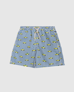 MC2 SAINT BARTH Дитячі шорти для плавання Jean Lighting з принтом JEA000402519L