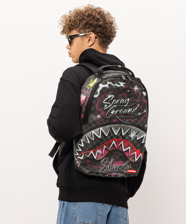 Sprayground Дитячий чорний рюкзак SPRAY SESSION 910B8708NSZ зображення 2