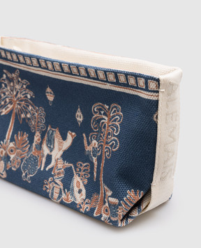 Alemais Синий клатч Acacia с узором 6547A