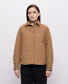 Herno Коричнева стьобана куртка GI000351D12456Z