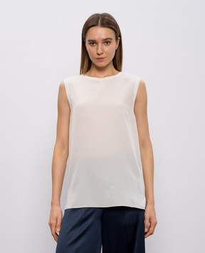 JOSEPH Белый топ Bley из шелка JF005850