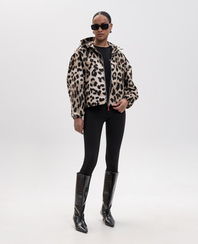 Givenchy Бежевая ветровка в леопардовый принт BW00W716VJ