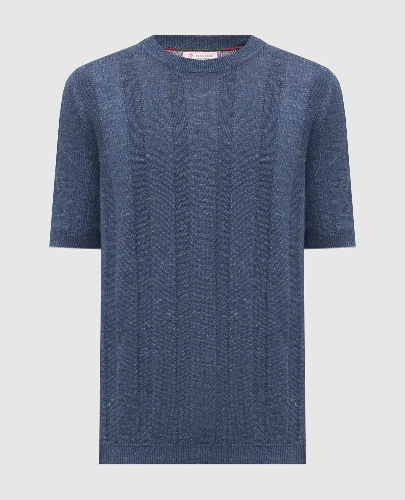 Синяя футболка с леном