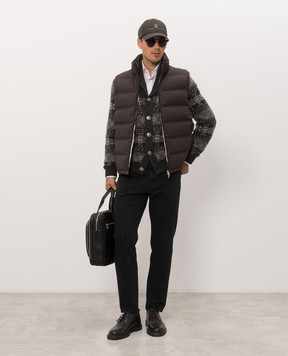 Brunello Cucinelli Чорні джинси з проріхами M237PO2060