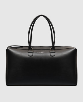 Maison Margiela MM6 Черная кожаная дорожная сумка Bauletto SB6WI0009P9061