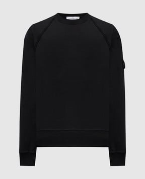 Stone Island Чорний світшот з логотипом K2S156100022S0A20