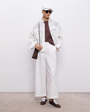 Brunello Cucinelli Футболка кольору марсала MPT81EC710