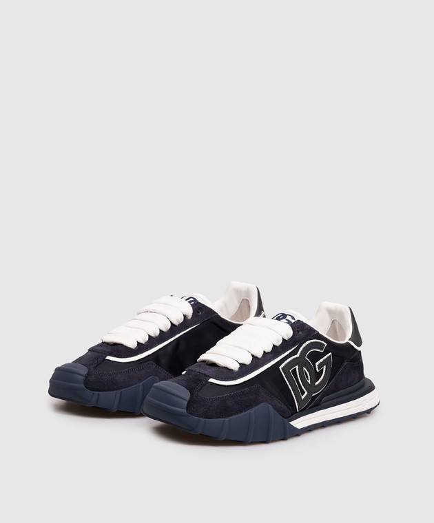Dolce&Gabbana Синие комбинированные кроссовки Dg Athletic CS2384A0864 изображение 2