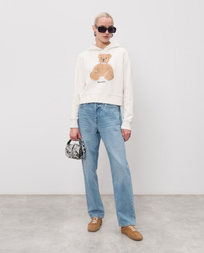 Palm Angels Худі Bear кольору айворі PWBB069S26FLE008