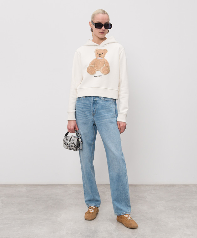 Palm Angels худи Bear цвета айвори PWBB069S26FLE008 изображение 2