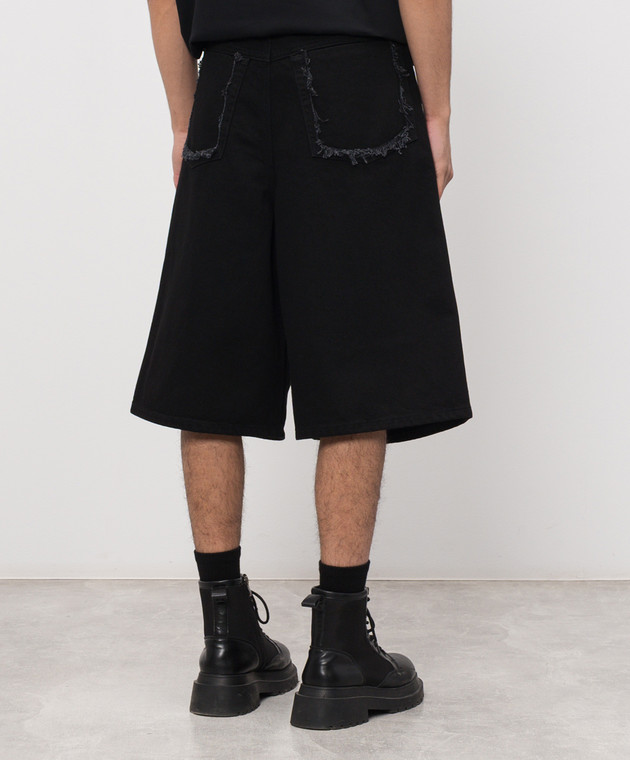 Heliot Emil Черные джинсовые бермуды FENCE M10230 изображение 4