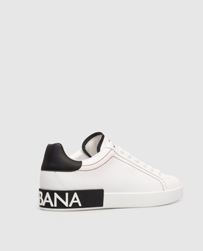 Dolce&Gabbana Білі шкіряні кросівки Portofino CS2216AH526