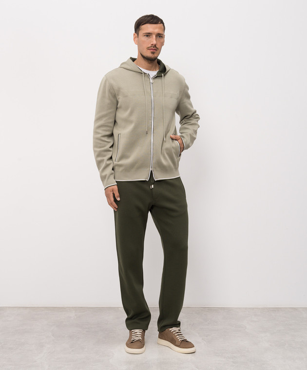 Stefano Ricci Зеленый спортивный костюм K616447FCRF26114P3D изображение 3
