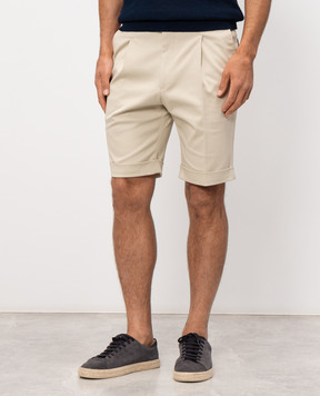 Pini Parma Бежеві шорти з відворотами TRBERBEIGE