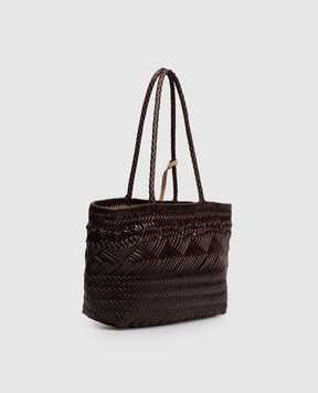 Gianni Chiarini Коричнева шкіряна плетена сумка-тоут Paloma BS11371COMMPLINT