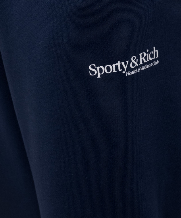 Sporty & Rich Сині джогери з принтом логотипа PA070710087BL106w зображення 5