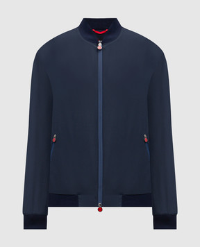 Kiton Синій бомбер UBLMSEAK0741H