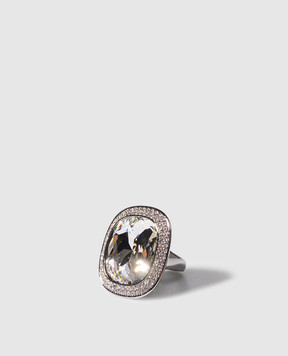 Swarovski Серебристое кольцо Una Angelic 5760118