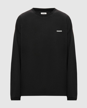 Vetements Чорний лонгслів з ефектом вивороту MH27LS219B