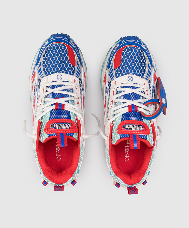 Off-White Синие кроссовки Be Right Back OWIA289S26FAB004 изображение 4