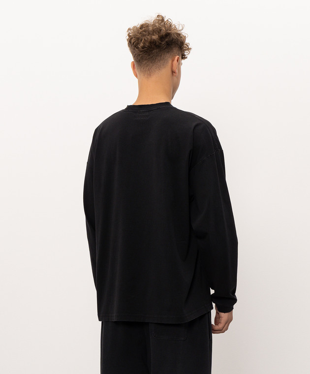 Vetements Черный лонгслив MH27LS198Bm изображение 4