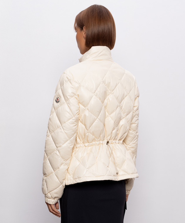Moncler Пуховая куртка Lavaret цвета айвори L20931A00004597Z8 изображение 4