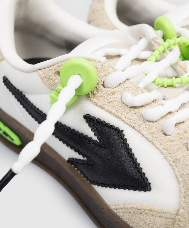 Off-White Белые комбинированные кроссовки End Of Play OWIA28NS26FAB002 изображение 5