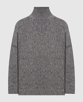 Max Mara Weekend Серый свитер BORGIA из шерсти WKDBORGIA