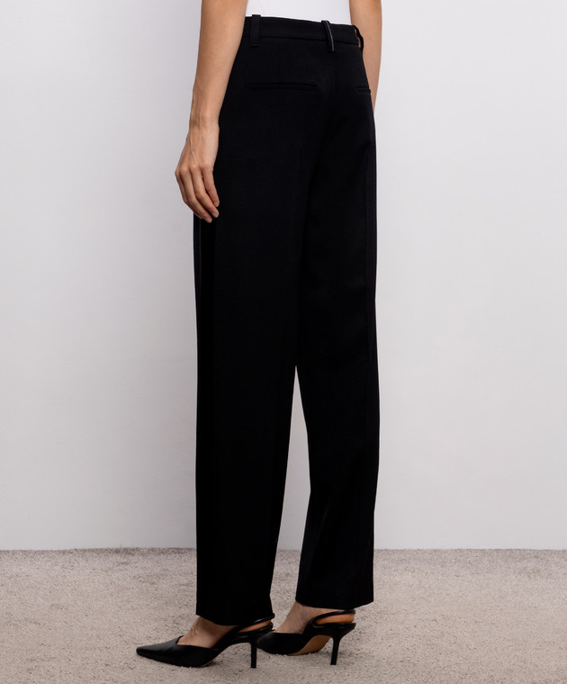 Brunello Cucinelli Черные брюки из шерсти MG553P9338 изображение 4
