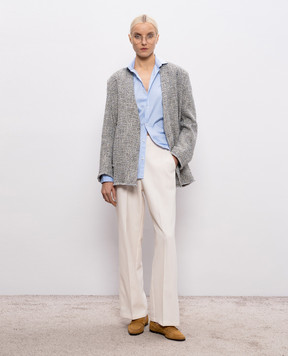 Momoni Штани Leon кольору айворі MOPA017MO25