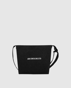 Ann Demeulemeester Черная сумка с принтом логотипа B0012728FA620