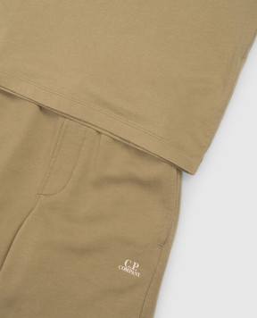 C.P. Company Дитячий костюм кольору хакі з принтом логотипа CMG005LAA1748