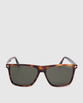 Tom Ford Коричневі сонцезахисні окуляри Fletcher FT0832