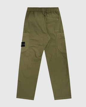 Stone Island Детские карго цвета хаки с патчем логотипа L1S163100002S00631012