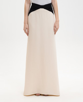 Valentino Бежева спідниця із шовку 8B0RAF151MM