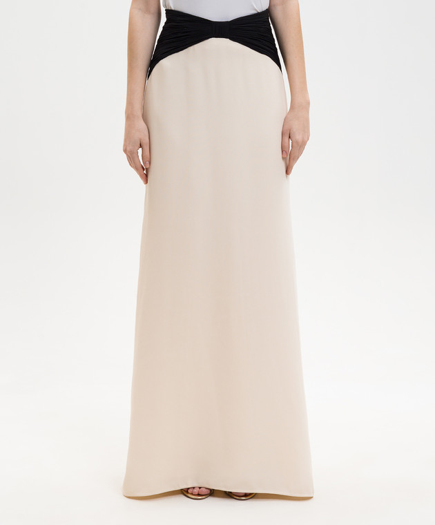 Valentino Бежева спідниця із шовку 8B0RAF151MM зображення 3