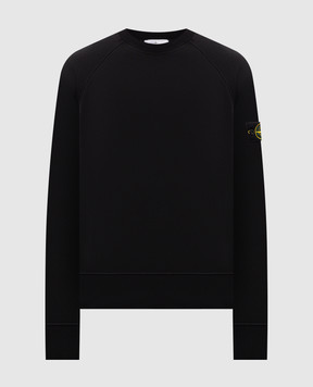 Stone Island Черный свитшот с патчем логотипа L2S156100008S0051