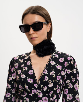 Twinset Черный чокер с цветком 261AA4071