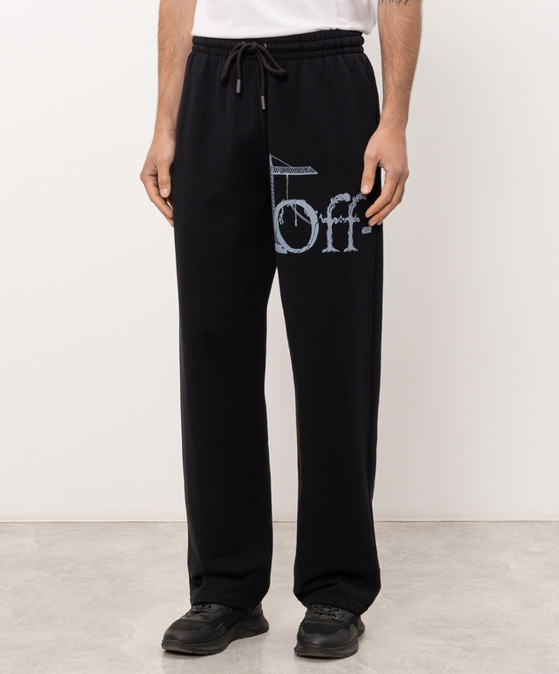 Off-White Чорні спортивні штани City Nature 44MCH05AF26F007 зображення 3