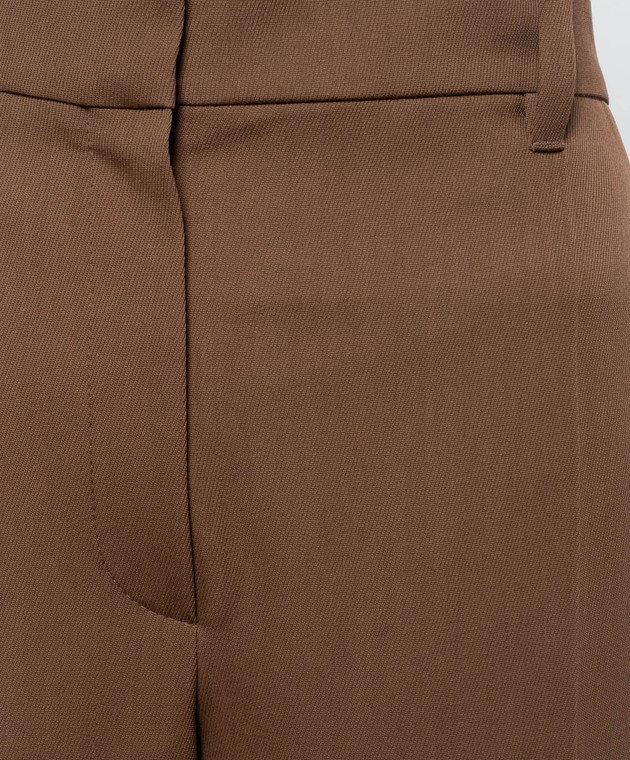 Brunello Cucinelli Коричневі штани з вовною MG548P9277 зображення 5