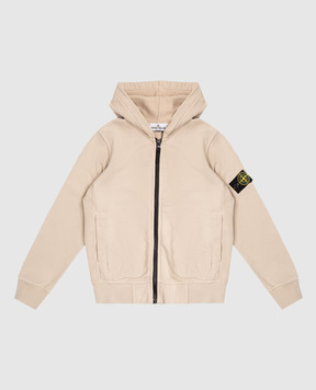 Stone Island Дитяча бежева спортивна куртка з логотипом K2S166100003S0A2024