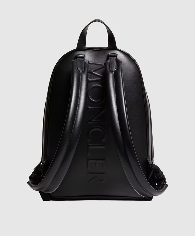 Moncler Черный кожаный рюкзак Carlo L209A5A00001M9597 изображение 3