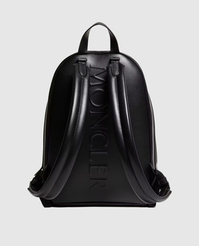 Moncler Черный кожаный рюкзак Carlo L209A5A00001M9597