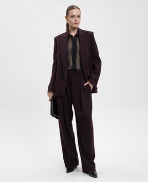Victoria Beckham Фіолетовий жакет з вовною 1425WJK006922D
