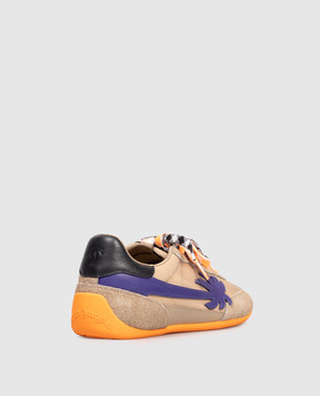 Palm Angels Бежеві комбіновані кросівки PWIA068F25LEA001